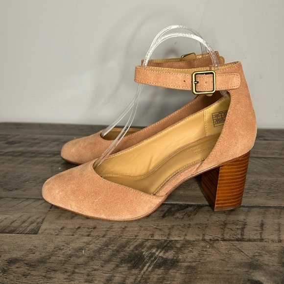 Soludos Gemma Suede Block Heel with Adjustable Ankle - Picture 4 of 6